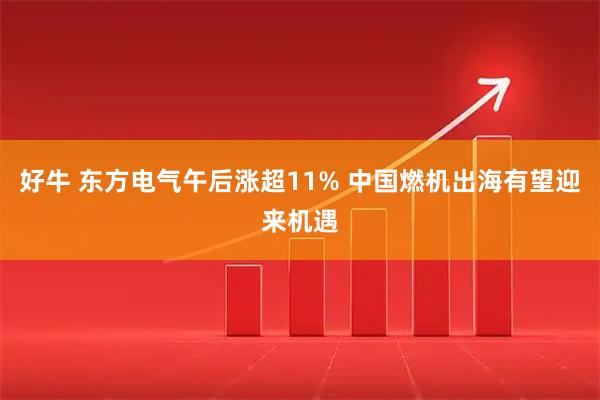 好牛 东方电气午后涨超11% 中国燃机出海有望迎来机遇